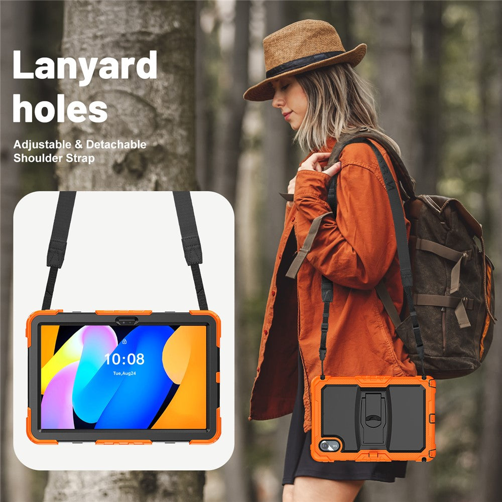 For Lenovo Xiaoxin Pad 11 2025 / 2024 / Idea Tab / K11 Gen 2 / M11 / K11 LTE (2024) Case PC+Silicone Kickstand Tablet Cover with Strap