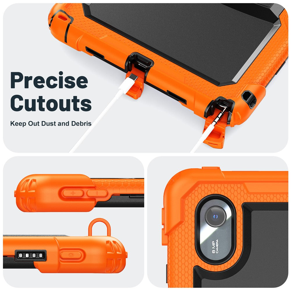 For Lenovo Xiaoxin Pad 11 2025 / 2024 / Idea Tab / K11 Gen 2 / M11 / K11 LTE (2024) Case PC+Silicone Kickstand Tablet Cover with Strap