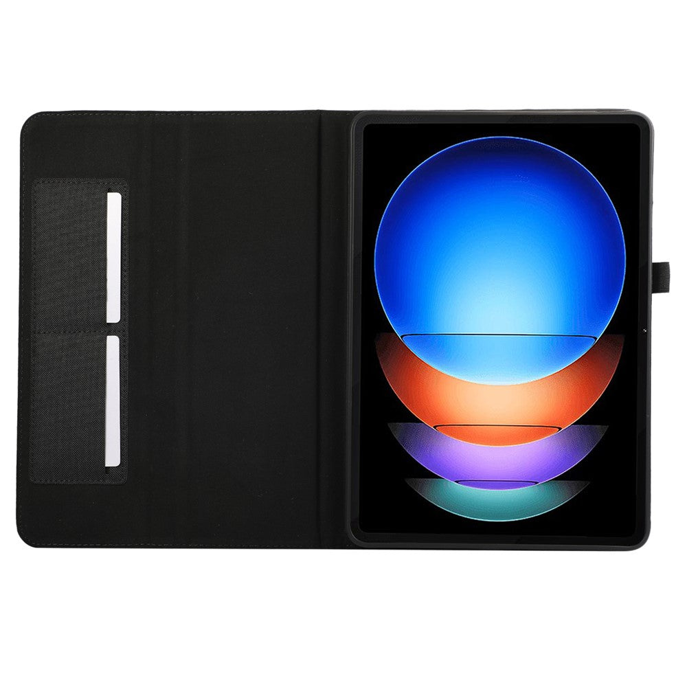 For Xiaomi Pad 6S Pro 12.4 Case Cloth Texture Leather Tablet Stand Cover with Card Holder