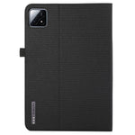For Xiaomi Pad 6S Pro 12.4 Case Cloth Texture Leather Tablet Stand Cover with Card Holder