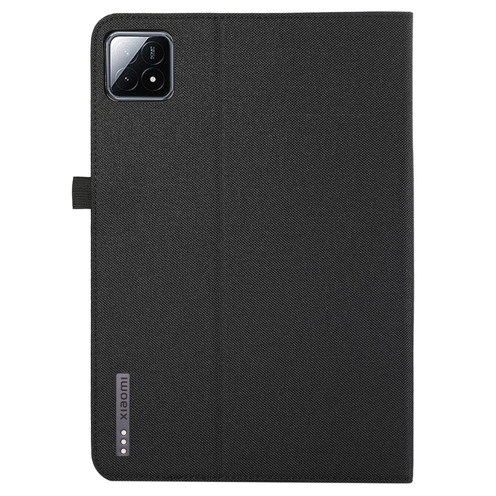 For Xiaomi Pad 6S Pro 12.4 Case Cloth Texture Leather Tablet Stand Cover with Card Holder