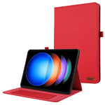 For Xiaomi Pad 6S Pro 12.4 Case Cloth Texture Leather Tablet Stand Cover with Card Holder
