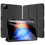 DUX DUCIS Domo Series for Xiaomi Pad 6S Pro 12.4 Leather Case Auto Wake / Sleep Tri-fold Stand Tablet Cover