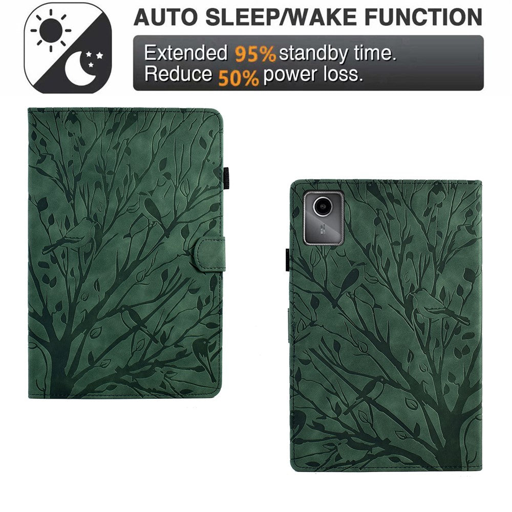 A7 För Lenovo Tab M11 / Xiaoxin Pad 11 2024 Fodral Enfärgat Auto Wake / Sleep Surfplatta Stativfodral