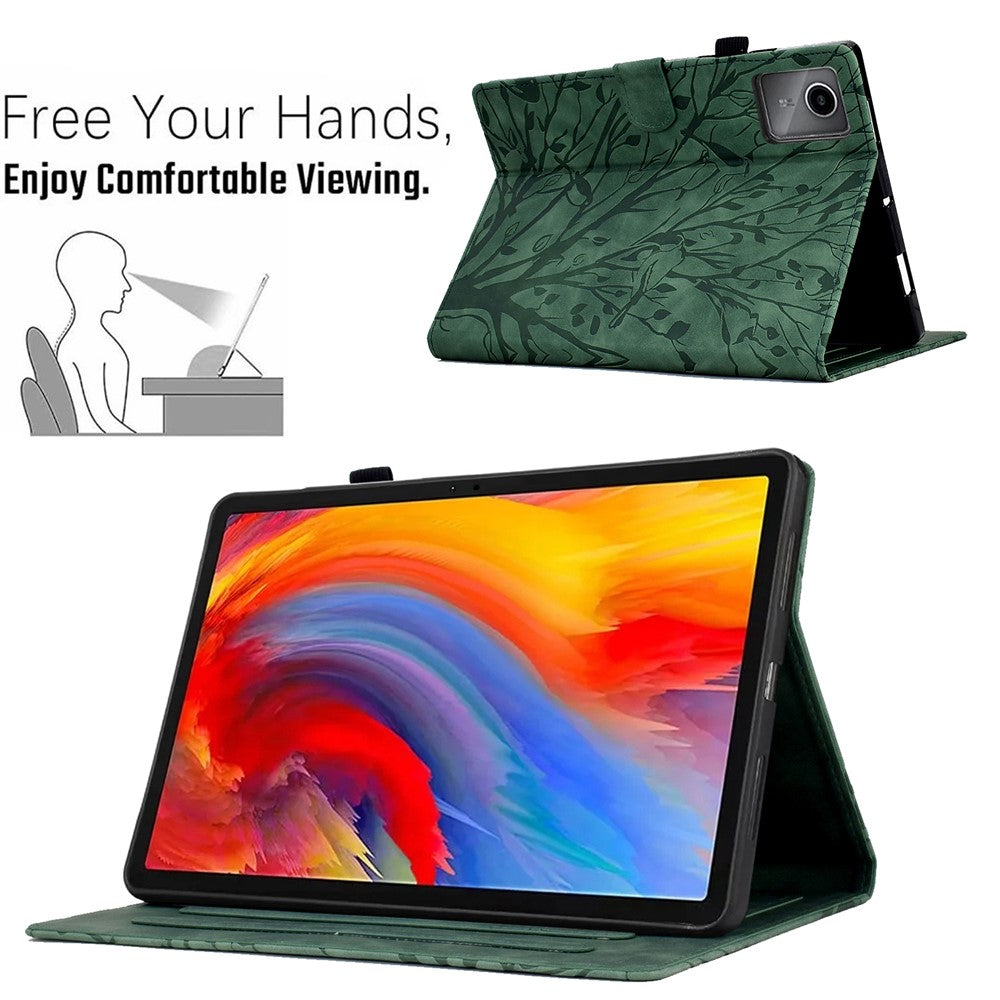A7 För Lenovo Tab M11 / Xiaoxin Pad 11 2024 Fodral Enfärgat Auto Wake / Sleep Surfplatta Stativfodral