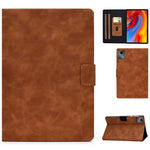 A4 For Lenovo Tab M11 / Xiaoxin Pad 11 2024 Case Card Holder Cowhide Texture Leather Tablet Cover