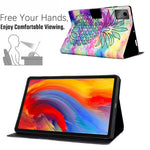 A2 För Lenovo Tab M11 / Xiaoxin Pad 11 2024 Läderfodral Mönster Tryckt Kortplatser Surfplatta Skydd