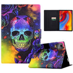 A2 För Lenovo Tab M11 / Xiaoxin Pad 11 2024 Läderfodral Mönster Tryckt Kortplatser Surfplatta Skydd