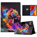 A2 För Lenovo Tab M11 / Xiaoxin Pad 11 2024 Läderfodral Mönster Tryckt Kortplatser Surfplatta Skydd