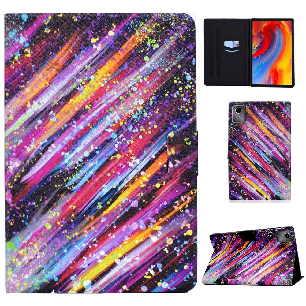 Lenovo Tab M11 / Xiaoxin Pad 11 2024 Fodral Stativ Mönster Tryckt Surfplatta Skal