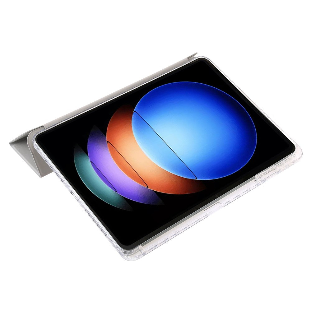 For Xiaomi Pad 6S Pro 12.4 Tablet Case Origami Stand TPU+Acrylic+PU Leather Anti-drop Cover