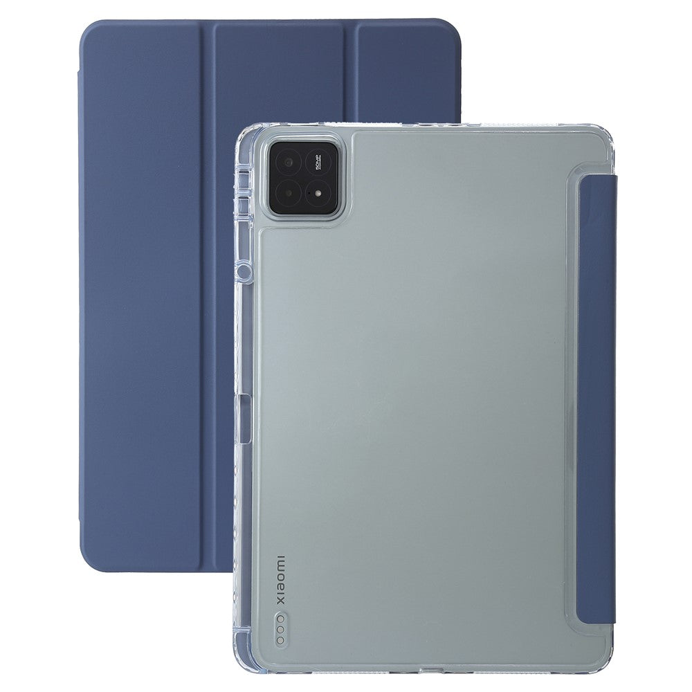 Xiaomi Pad 6S Pro 12.4 Reptåligt skal TPU+Akryl+PU Surfplatta med Trippelvikbart Stativ