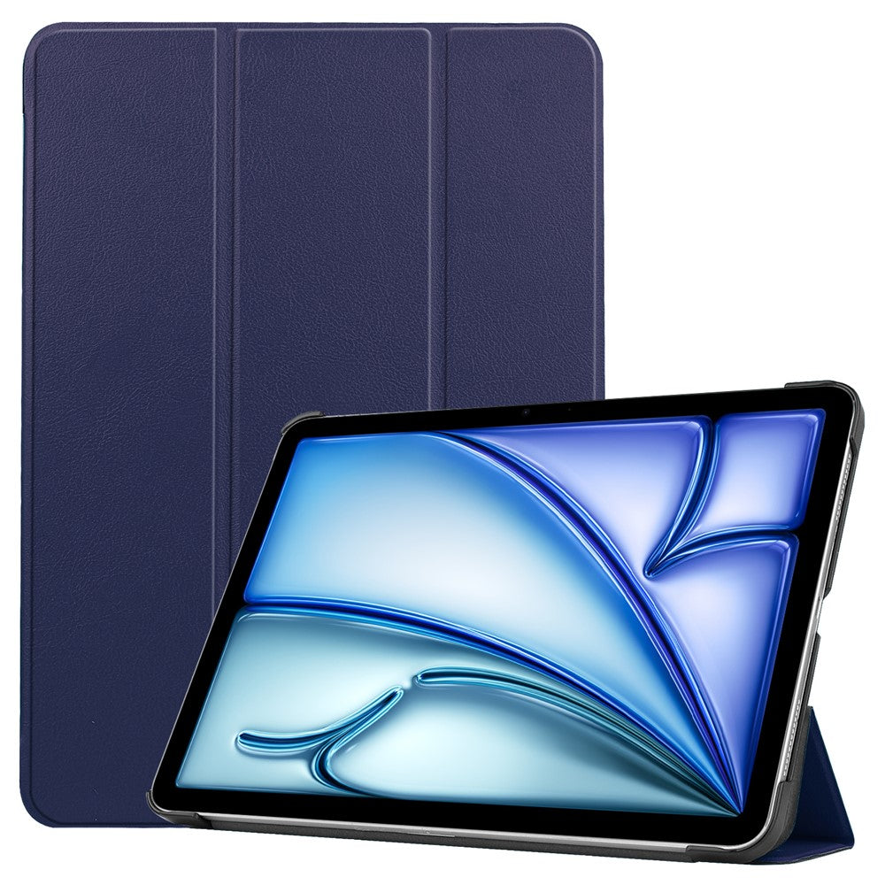PU-læder tablet-etui til iPad Air 11 (2026) / (2025) / (2024) Anti-drop Tre-fløjet stander Slankt beskyttelsescover