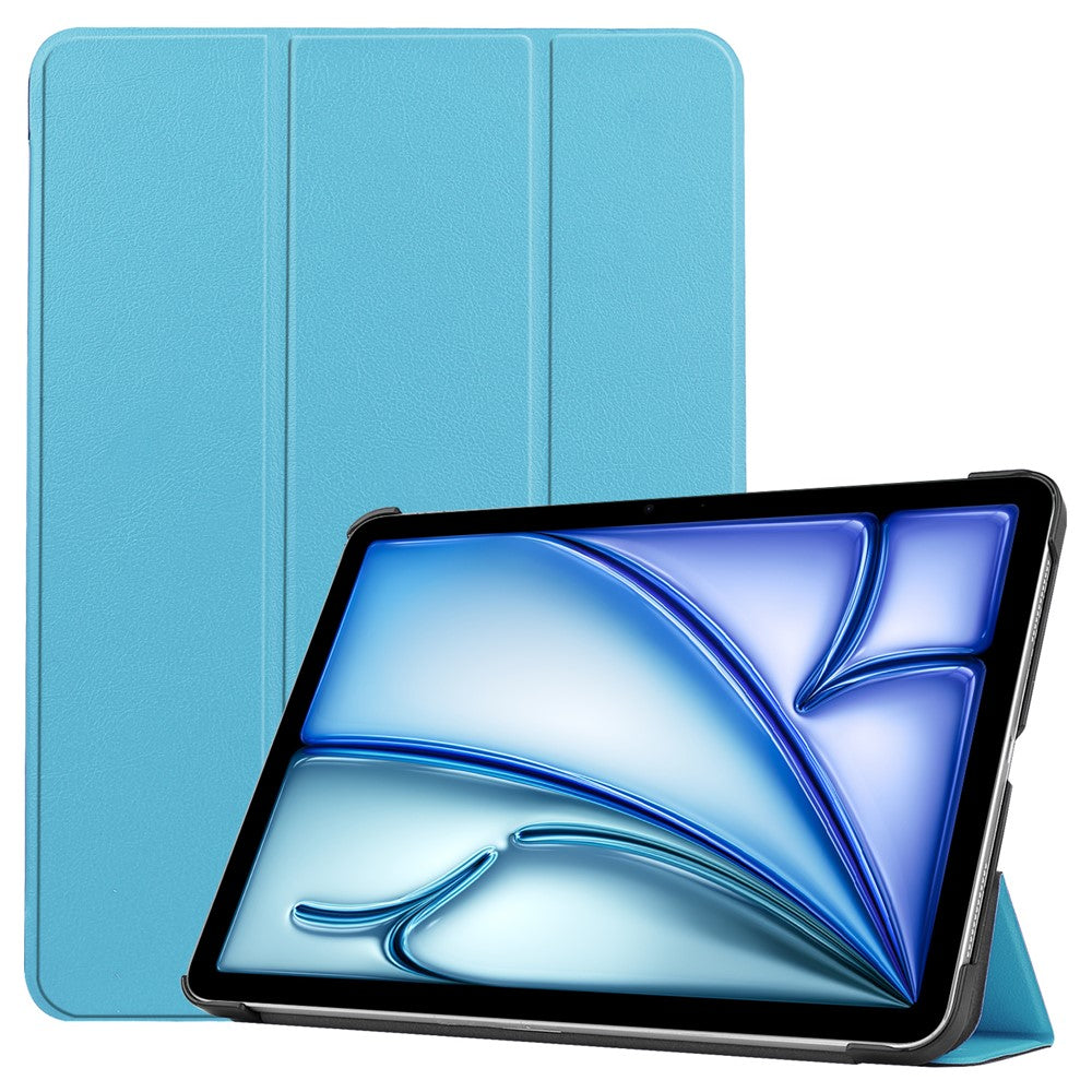 PU-læder tablet-etui til iPad Air 11 (2026) / (2025) / (2024) Anti-drop Tre-fløjet stander Slankt beskyttelsescover