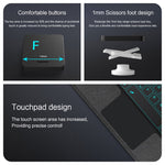 For Huawei MatePad Pro 12.6 (2024) Leather Case + Bluetooth-compatible Keyboard with Backlight Trackpad