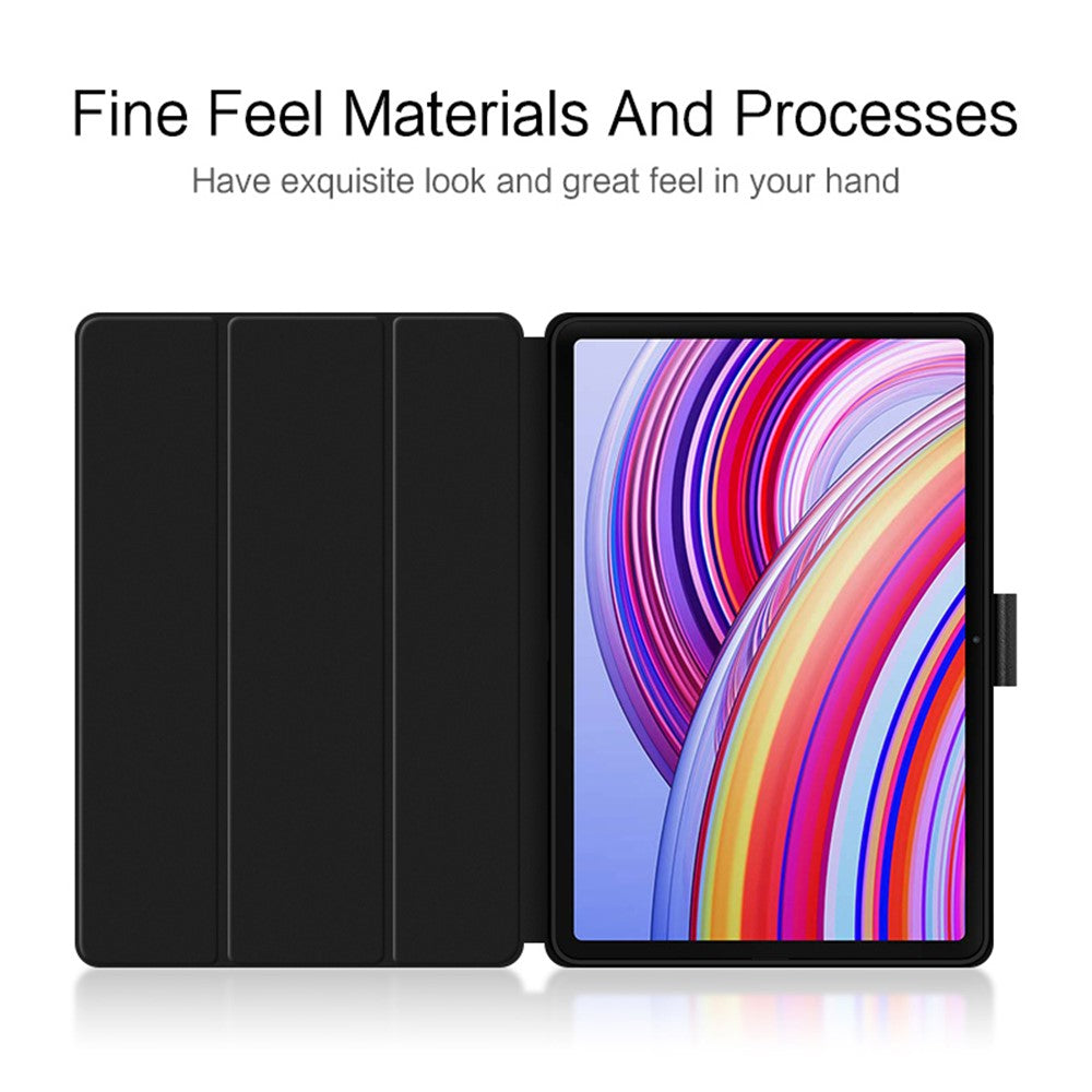 For Xiaomi Redmi Pad Pro / Redmi Pad Pro 5G / Poco Pad Case PU Leather Trifold Stand Auto Wake / Sleep Tablet Cover