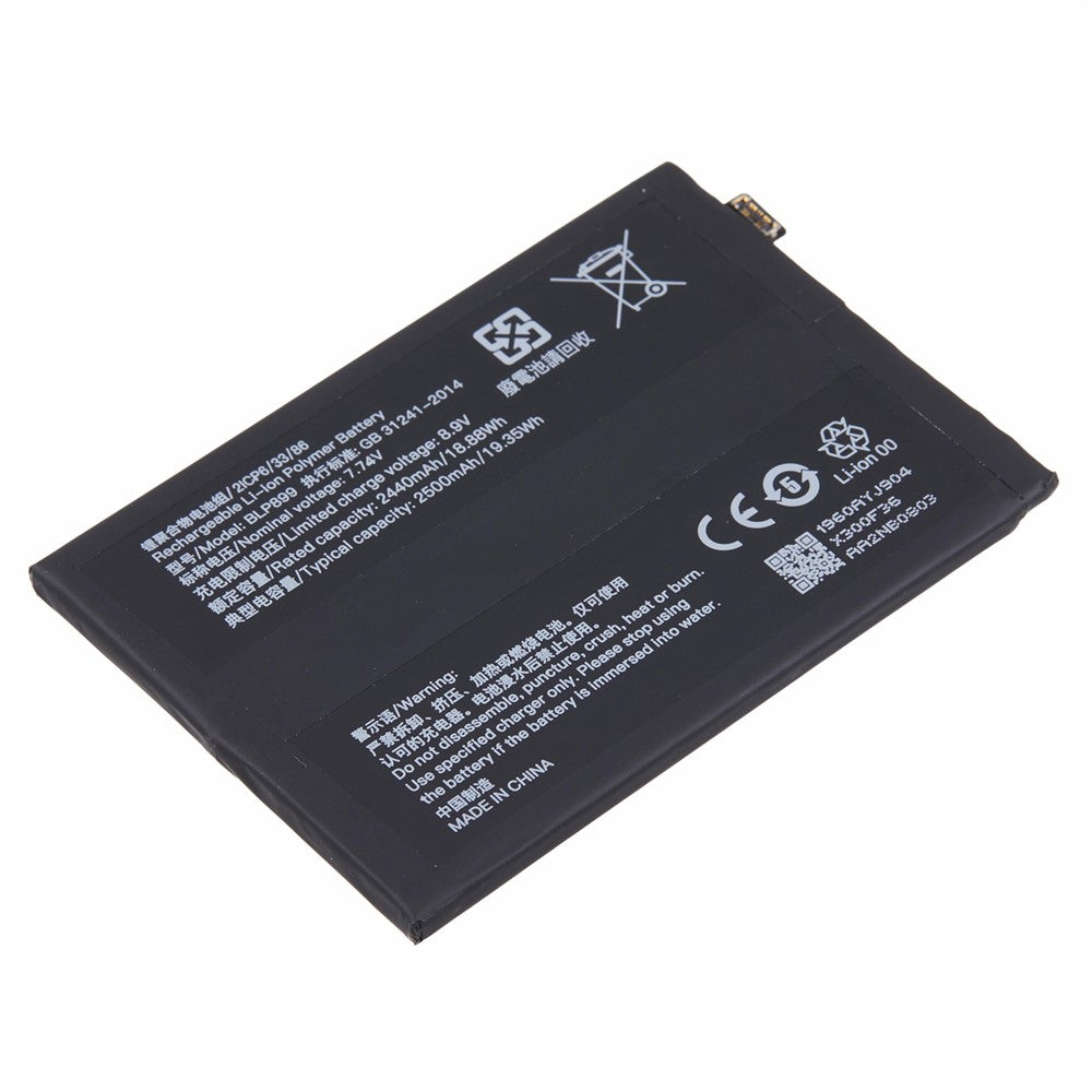 Til OnePlus 10 Pro 5G 7,74V 4480mAh Li-ion Polymer Batterisamling Del (Kode: BLP899) (uden logo)