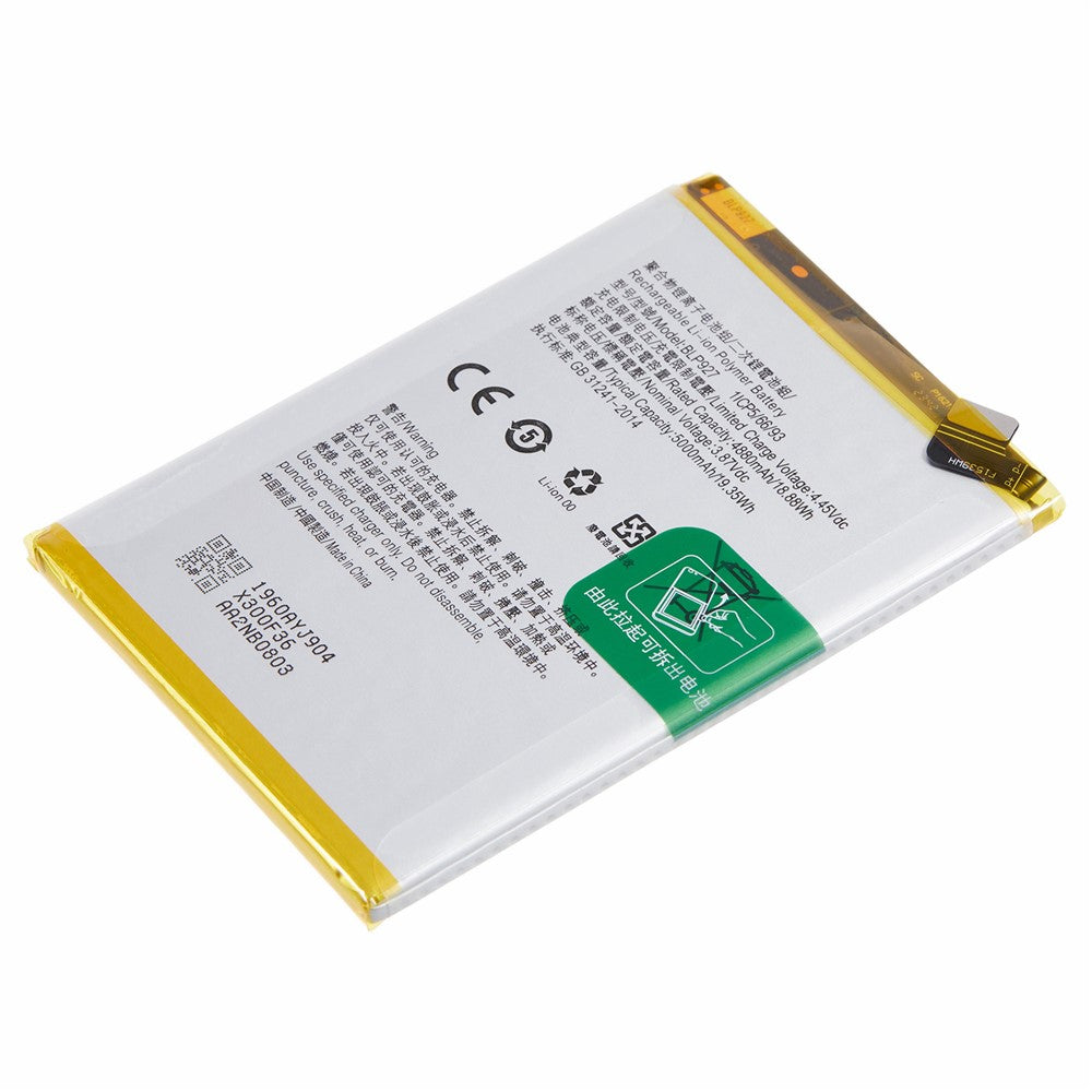 Til OnePlus Nord CE 2 Lite 5G 3,87V 4880mAh Li-ion Polymer Batteri Samling Del (Encode: BLP927) (uden logo)