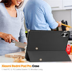 Tablet Case for Xiaomi Redmi Pad Pro / Redmi Pad Pro 5G / Poco Pad Tri-Fold Stand Leather Cover