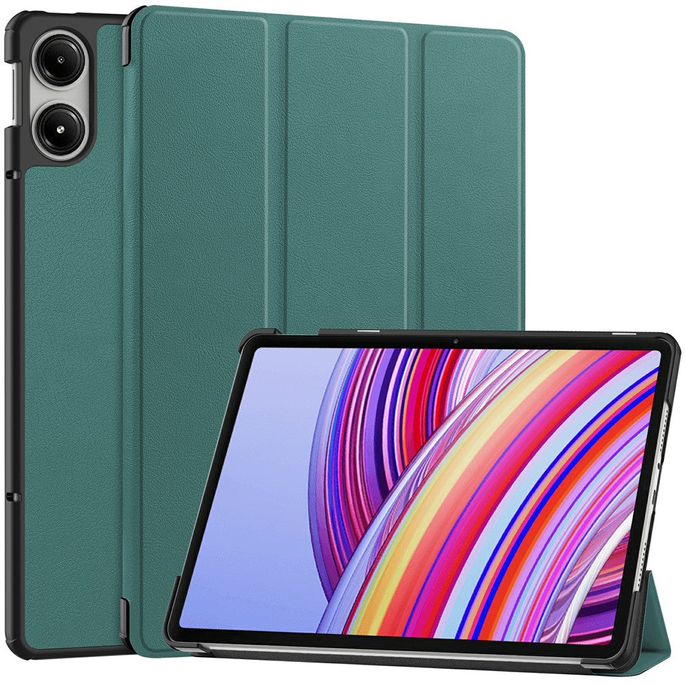Tablet Case for Xiaomi Redmi Pad Pro / Redmi Pad Pro 5G / Poco Pad Tri-Fold Stand Leather Cover