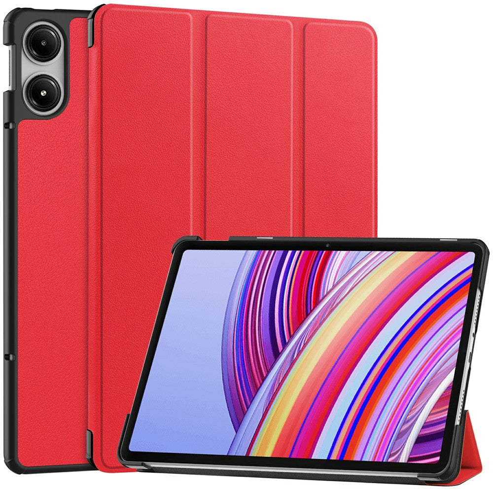 Tablet Case for Xiaomi Redmi Pad Pro / Redmi Pad Pro 5G / Poco Pad Tri-Fold Stand Leather Cover