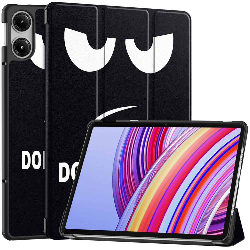 Tablet Case for Xiaomi Redmi Pad Pro / Pad Pro 5G / Xiaomi Poco Pad 4G Auto Wake / Sleep Trifold Stand Pattern Printed Leather Cover