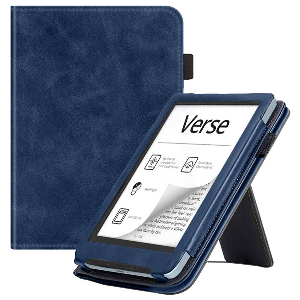For PocketBook Verse PB629 / Verse Pro PB634 / Verse? Lite PB619 E-Reader Case Kickstand PU Leather Tablet Cover with Auto Wake / Sleep