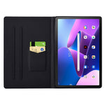 Lenovo Tab M10 Plus (3:e generationen) fodral med mönstertryck i PU-läder och smart fodral för surfplattor med korthållare