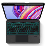 For Xiaomi Redmi Pad Pro Leather Case + Bluetooth-compatible Keyboard with Backlight Trackpad