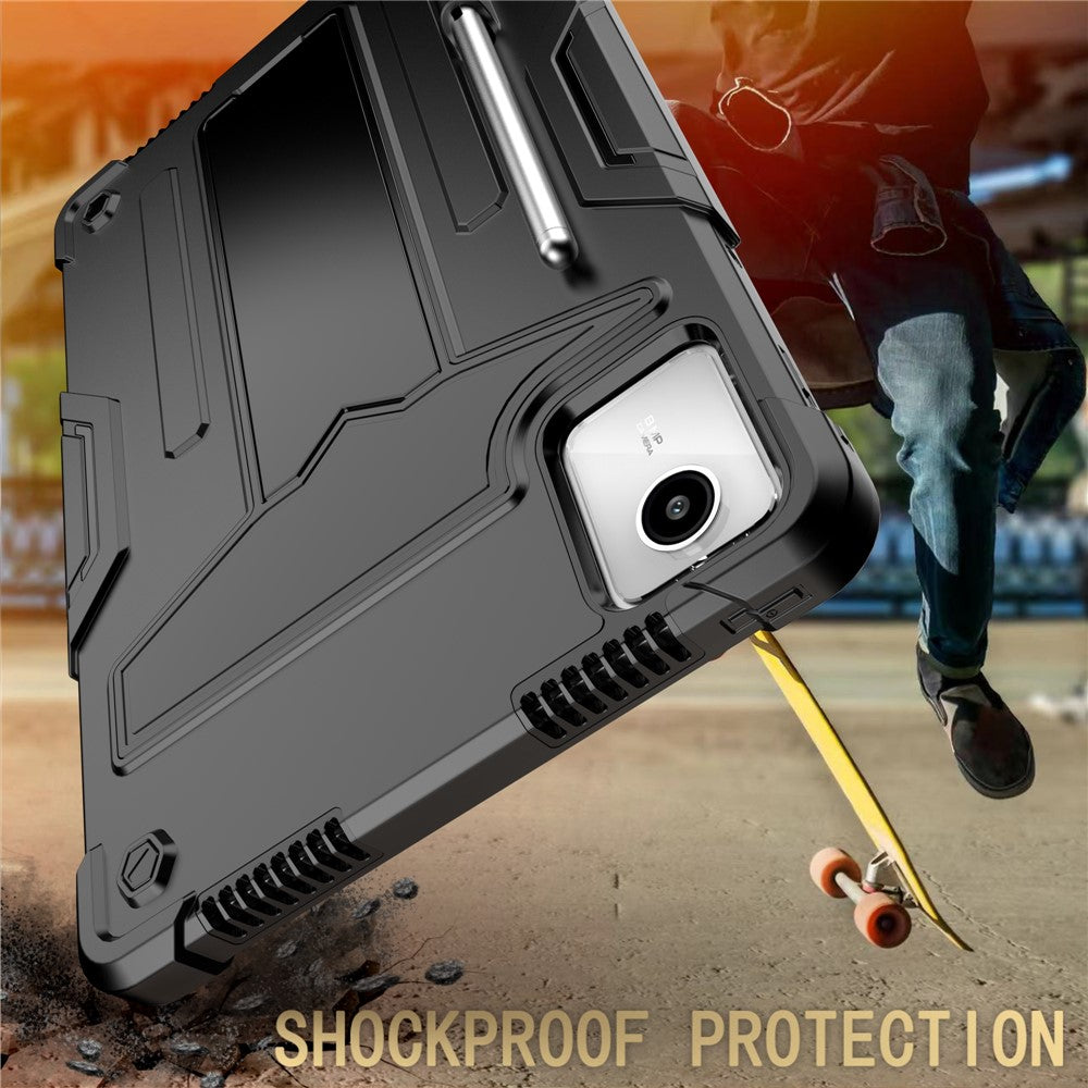 For Lenovo Tab M11 / Xiaoxin Pad 11 2024 Case Case T-Shaped Kickstand PC+Silicone Tablet Cover