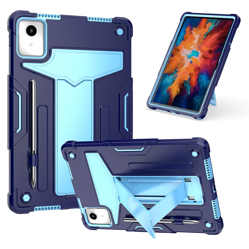 For Lenovo Tab M11 / Xiaoxin Pad 11 2024 Case Case T-Shaped Kickstand PC+Silicone Tablet Cover