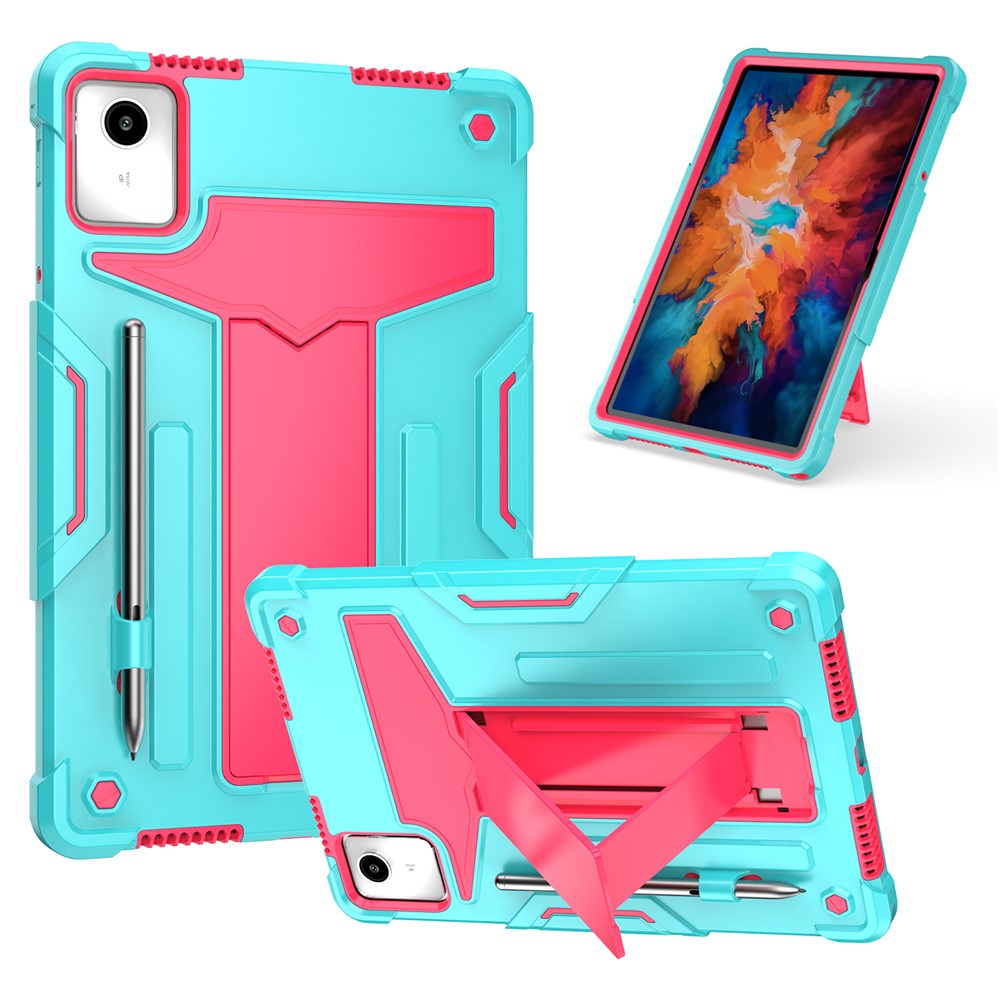 For Lenovo Tab M11 / Xiaoxin Pad 11 2024 Case Case T-Shaped Kickstand PC+Silicone Tablet Cover