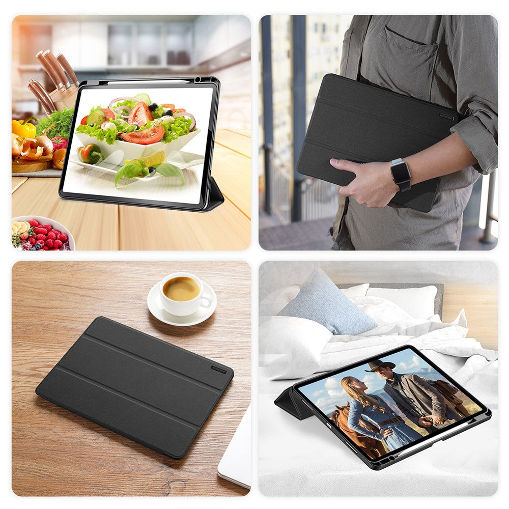 DUX DUCIS Domo Series for iPad Pro 13 (2025) / 13 (2024) Case Tri-fold Stand Auto Sleep / Wake Folio Leather Tablet Cover