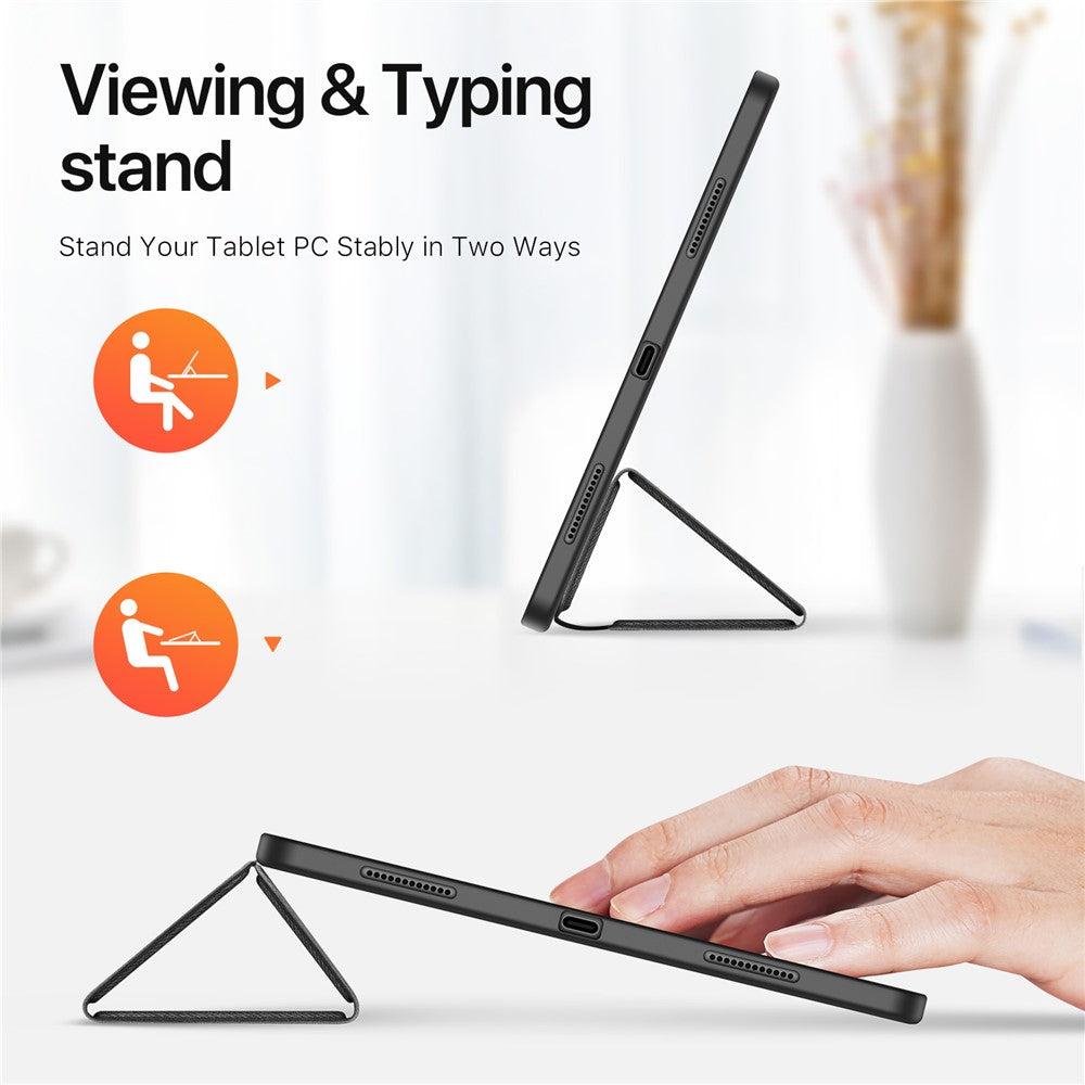 DUX DUCIS Domo Series for iPad Pro 13 (2025) / 13 (2024) Case Tri-fold Stand Auto Sleep / Wake Folio Leather Tablet Cover