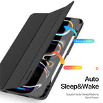 DUX DUCIS Domo Series for iPad Pro 13 (2025) / 13 (2024) Case Tri-fold Stand Auto Sleep / Wake Folio Leather Tablet Cover
