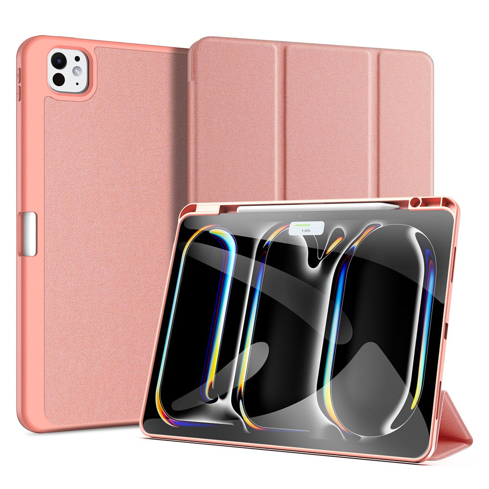 DUX DUCIS Domo Series for iPad Pro 13 (2025) / 13 (2024) Case Tri-fold Stand Auto Sleep / Wake Folio Leather Tablet Cover