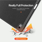 DUX DUCIS Domo Series for iPad Air 13 (2026) / (2025) / (2024) Case Tri-Fold Stand Leather Smart Tablet Cover with Pencil Holder