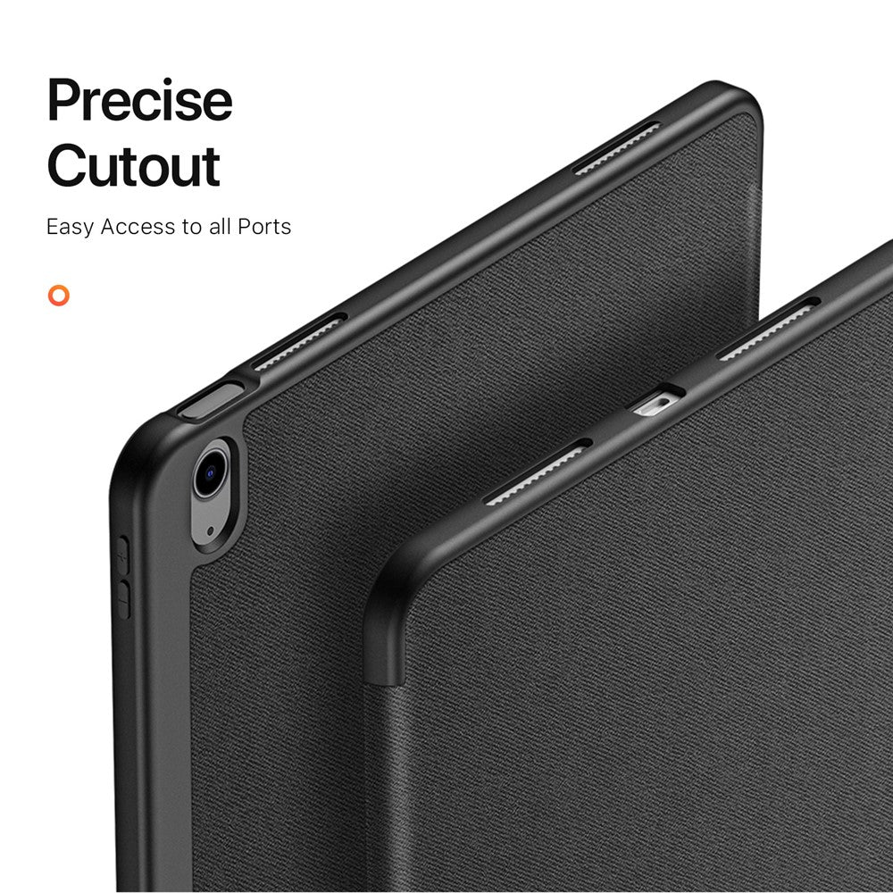 DUX DUCIS Domo Series for iPad Air 13 (2026) / (2025) / (2024) Case Tri-Fold Stand Leather Smart Tablet Cover with Pencil Holder