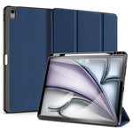 DUX DUCIS Domo Series for iPad Air 13 (2026) / (2025) / (2024) Case Tri-Fold Stand Leather Smart Tablet Cover with Pencil Holder