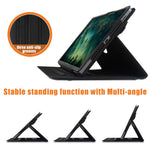 Roterende læderetui med stativ til Samsung Galaxy Tab S10+ Wi-Fi SM-X820 SM-X826B / Tab S7 FE T736 / S7+ / S8+ / S9+ X810 / S9 FE+ X610