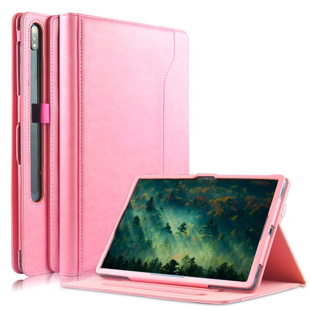 Roterende læderetui med stativ til Samsung Galaxy Tab S10+ Wi-Fi SM-X820 SM-X826B / Tab S7 FE T736 / S7+ / S8+ / S9+ X810 / S9 FE+ X610