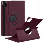 For Xiaomi Pad 6S Pro 12.4 Case Rotating Stand PU Leather+PC Tablet Cover with Elastic Band