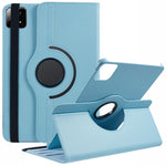 For Xiaomi Pad 6S Pro 12.4 Case Rotating Stand PU Leather+PC Tablet Cover with Elastic Band