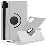 For Xiaomi Pad 6S Pro 12.4 Case Rotating Stand PU Leather+PC Tablet Cover with Elastic Band