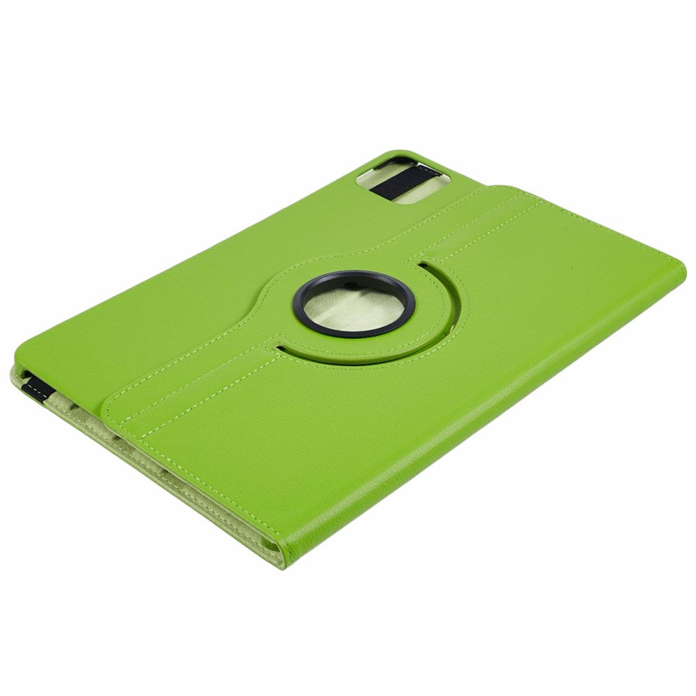 For Xiaomi Pad 6S Pro 12.4 Case Rotating Stand PU Leather+PC Tablet Cover with Elastic Band