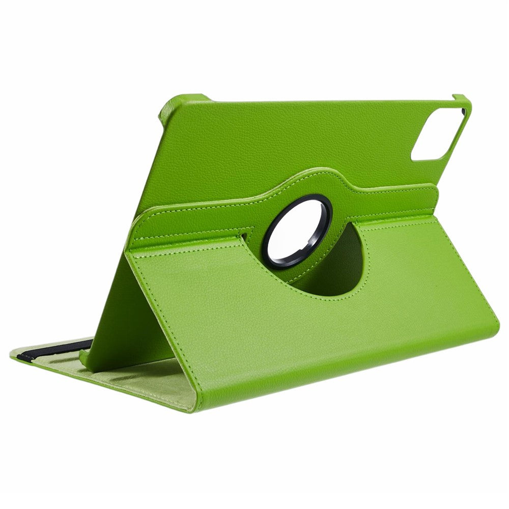 For Xiaomi Pad 6S Pro 12.4 Case Rotating Stand PU Leather+PC Tablet Cover with Elastic Band