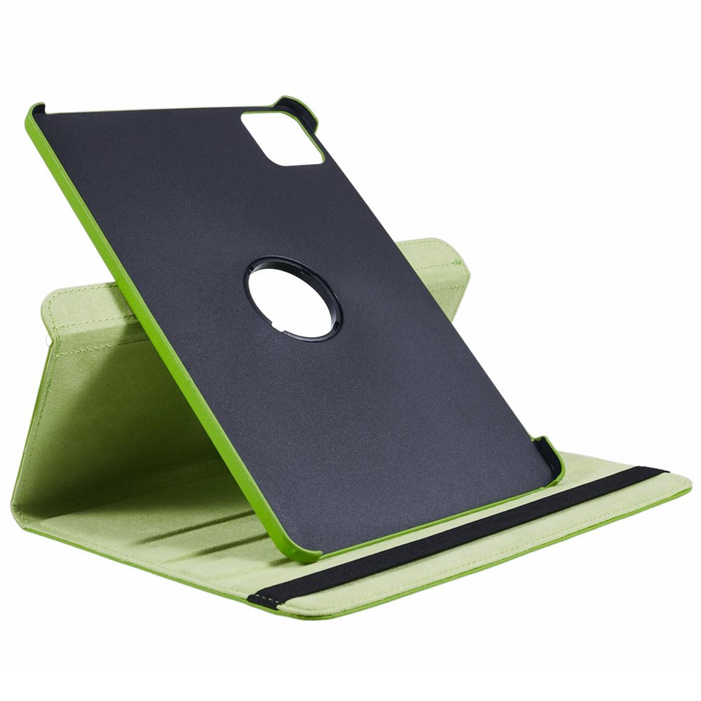 For Xiaomi Pad 6S Pro 12.4 Case Rotating Stand PU Leather+PC Tablet Cover with Elastic Band
