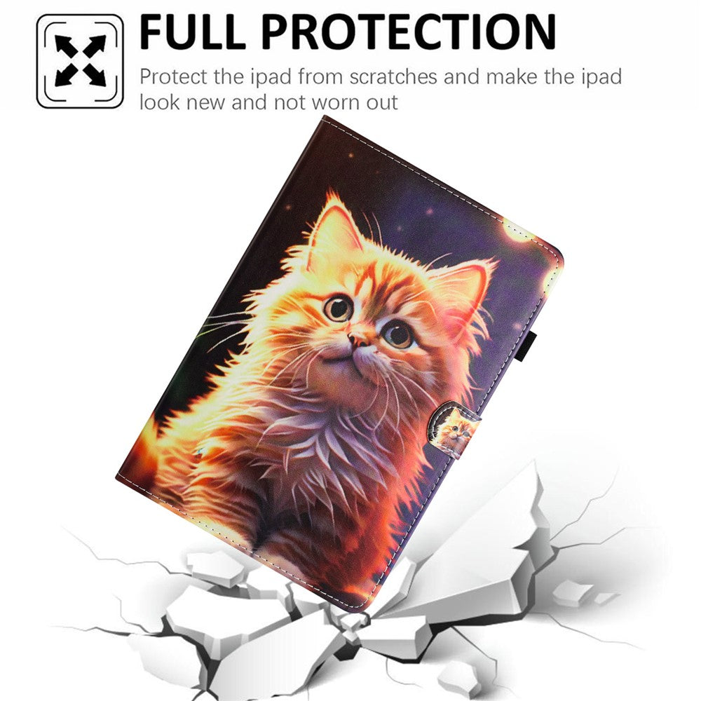 For Lenovo Tab M11 / Xiaoxin Pad 11 2024 PU Leather Case Pattern Tablet Stand Cover with Card Slots