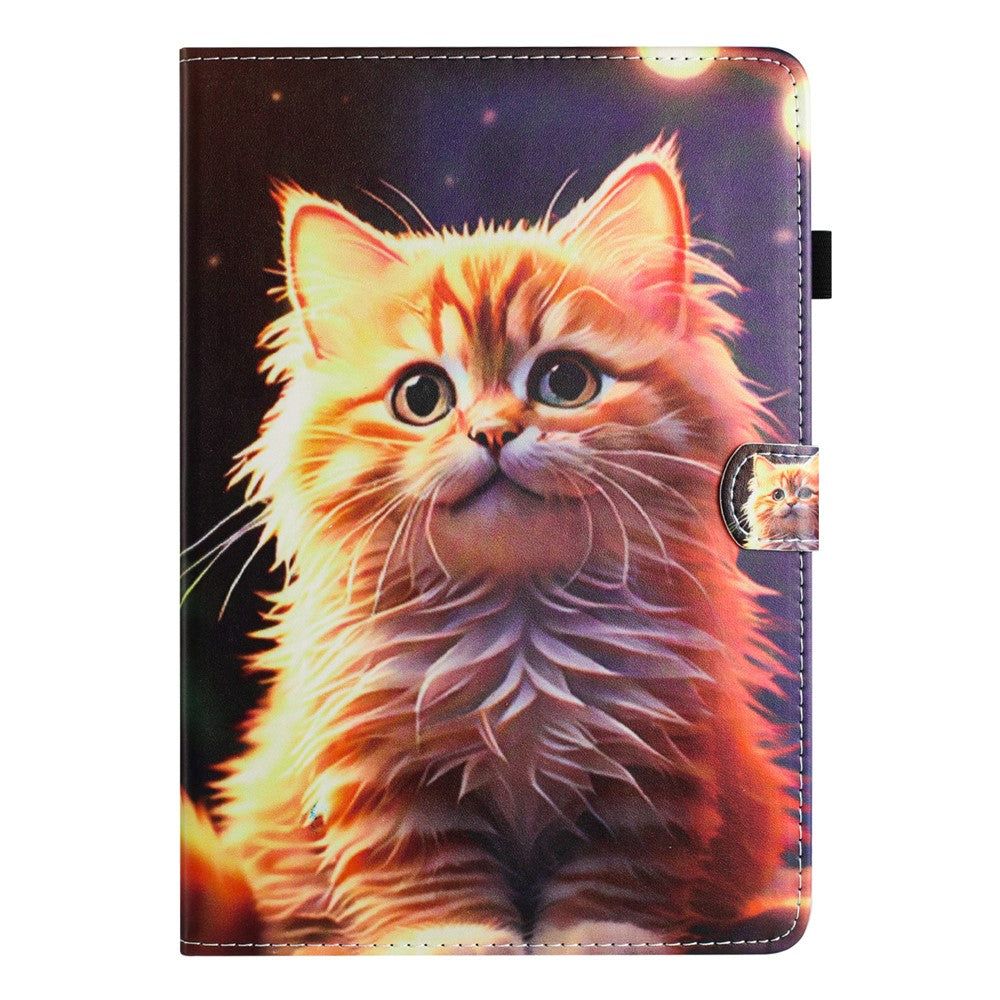 For Lenovo Tab M11 / Xiaoxin Pad 11 2024 PU Leather Case Pattern Tablet Stand Cover with Card Slots