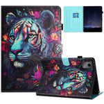 For Lenovo Tab M11 / Xiaoxin Pad 11 2024 PU Leather Case Pattern Tablet Stand Cover with Card Slots